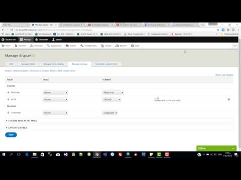 manage form drupal 8