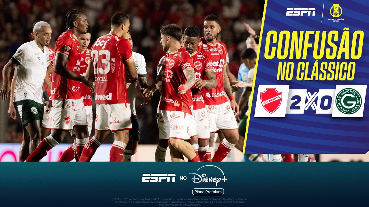 TODA CONFUSÃO DO FIM DO CLÁSSICO ENTRE VILA NOVA E GOIÁS PELA SÉRIE B!
