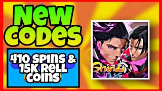 SHINDO LIFE CODES *410 SPINS & 15K RELL COINS* CODES SHINDO LIFE ROBLOX | RELL COINS CODES |SHINDO