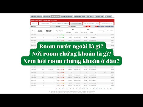 Room chứng khoán là gì? Room nước ngoài là gì? nới room là gì? xem room và hết room nước ngoài ở đâu