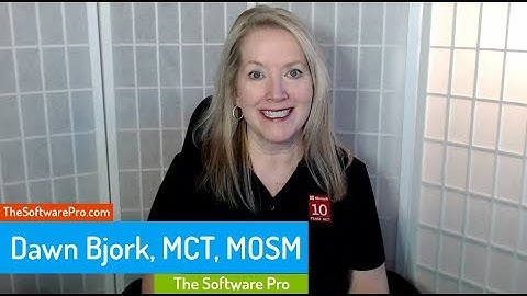 Dawn Bjork-10 Years as a Microsoft Certified Trainer-MCT; Microsoft Office Training