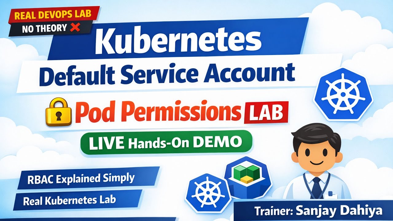 Kubernetes Default Service Account LAB 🔐 | Pod Permissions ka Live ...
