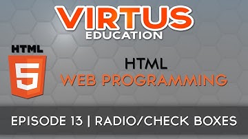 HTML Web Programming Tutorial Series - #13 Radio Buttons & Checkboxes