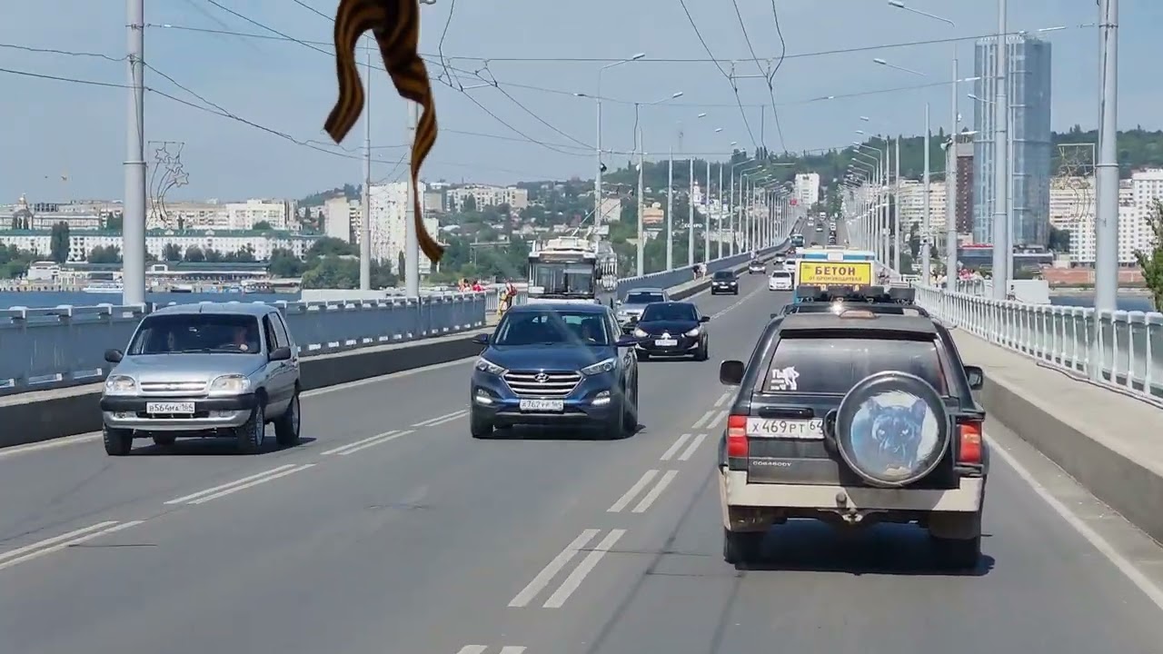 Саратов, поездка на троллейбусе Тролза 5265 