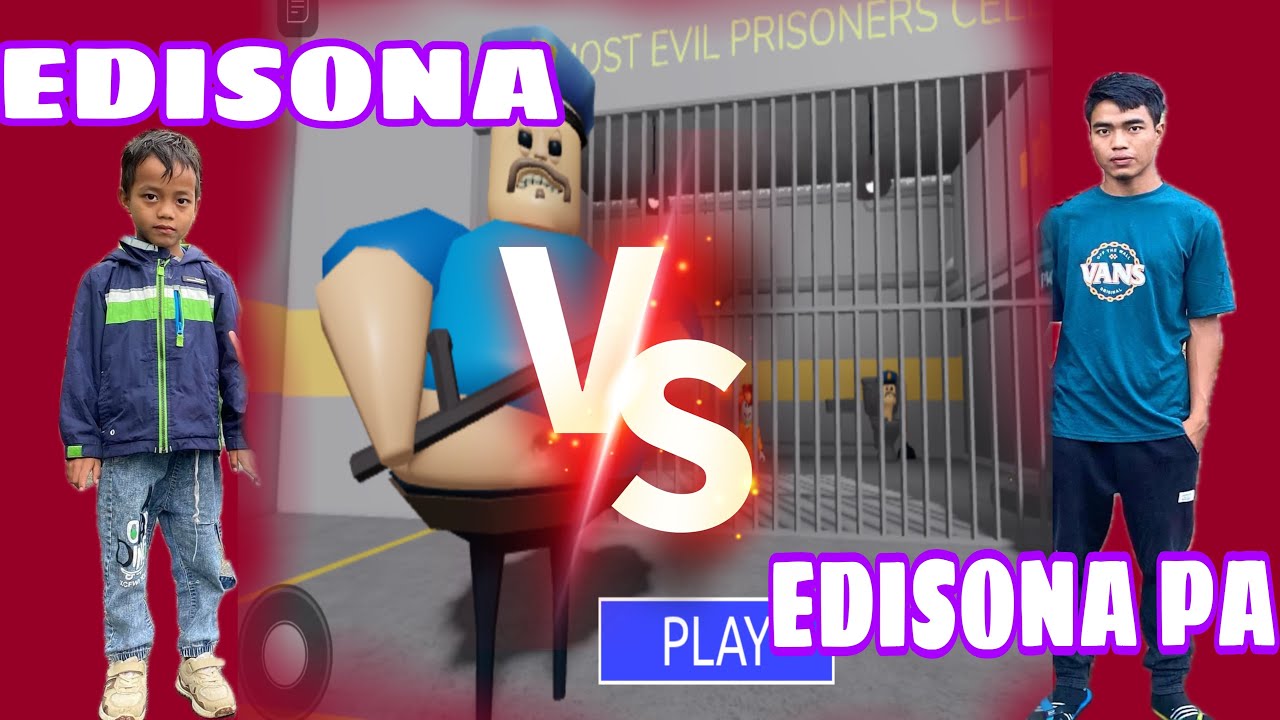 Edisona & EdisonaPa Roblox Gaming (BARRY’S PRISON RUN!)