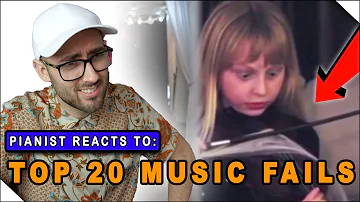 Top 20 Music Fails | Pianist Reacts