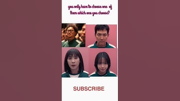 Thumbnail of you have only one chance which one you will choose #song #music #shorts #squidgame