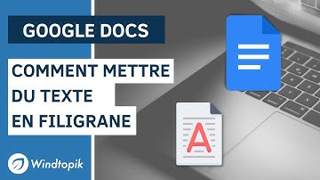 📄 GOOGLE DOCS : COMMENT METTRE DU TEXTE EN FILIGRANE ?