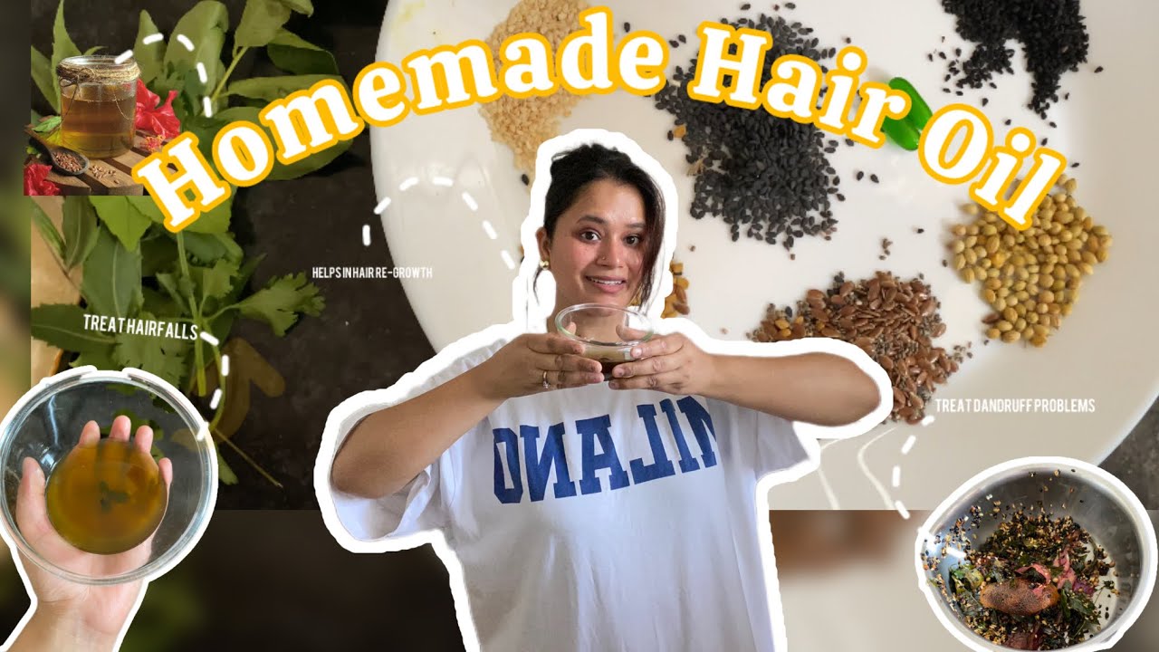 How I Treated My Hair Fall At Home,During Pregnancy 🤰 Time|Homemade HairOil Recipe ❤️|DIY vlog🤭