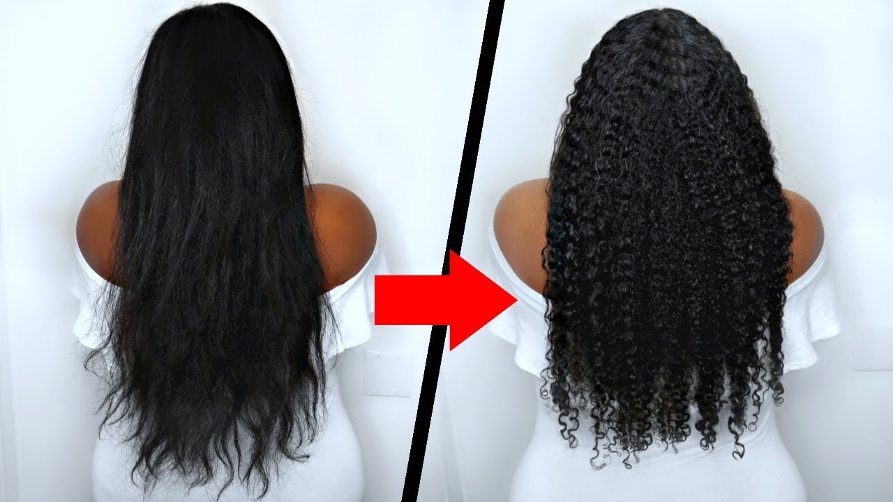 Straight to Curly Routine Revert Back to Curly Hair NO HEAT DAMAGE