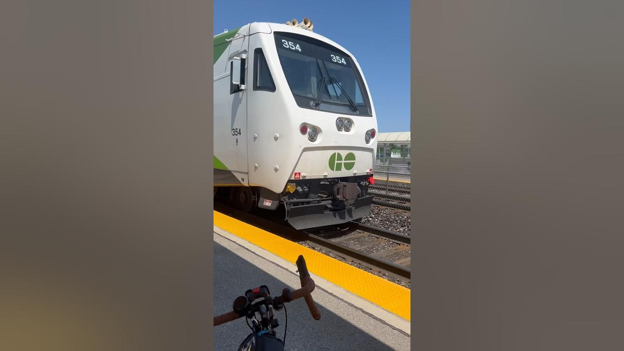 Lakeshore east Go train arrives at danforth go station enroute union station YouTube