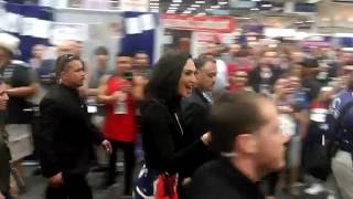 Gal Gadot walks through Comic-Con 2016