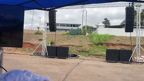 Admark double 10 inch active 3 way in Venezuela #Linearray #proaudio #dj #loudspeaker #audio