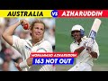 Azharuddin vs australia  mohammad azharuddin 163 runs in border gavaskar trophy