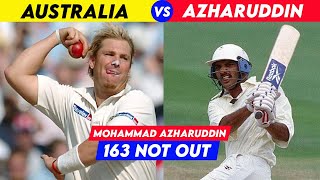 Azharuddin vs Australia 🔥 Mohammad Azharuddin 163 Runs in Border Gavaskar Trophy