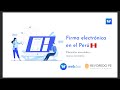 [Webinar] Firma Electrónica en Perú