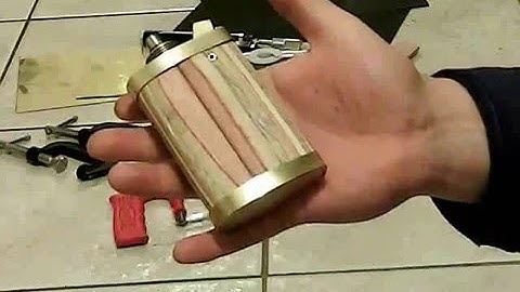 custom diy wood and brass mech mod, how I built it too