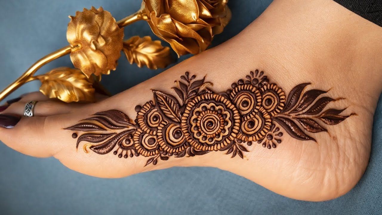 Beautiful Foot Mehndi Design for Beginners|Easy &   Stylish Leg Mehndi|Bridal Foot Mehndi 2026|Mehdi