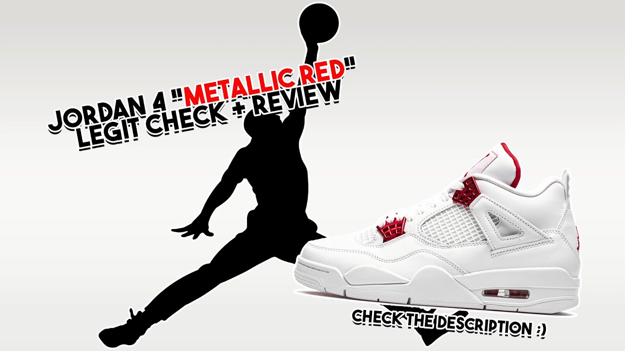 aj 4 metallic red