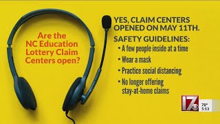 211: Are the NC Education Lottery Claim Centers open?