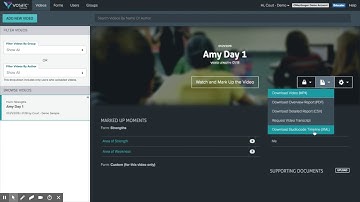 Navigating Video Detail Screen  - Vosaic a Performance Discovery Company