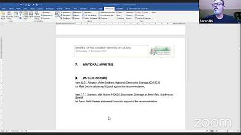 Ordinary Meeting of Council 11 November 2020 - part one