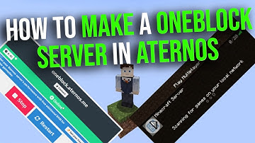 How to Make a ONEBLOCK Server in Minecraft Aternos (2025) OneBlock Aternos server