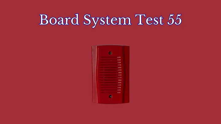 Board System Test 55 with the Fire Lite MS-4424B