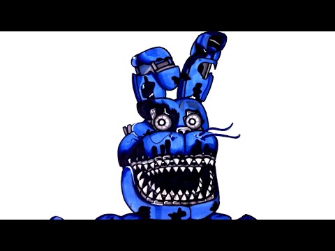 How To Draw Nightmare Bonnie From Five Nights At Freddys 4 Step By
