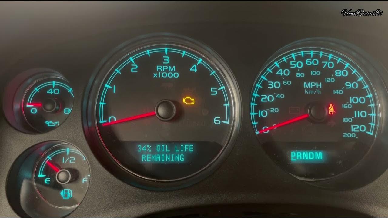 How To Reset Oil Life Chevy Suburban/2012 Chevy Suburban 1500 Oil Life