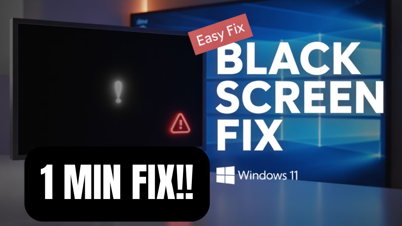 Fix Windows 11 Black Screen With Cursor | 100% Working Easy Fix - YouTube