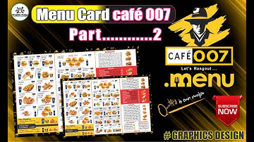 How to Make Restaurant Menu card Design in coral Draw  | Manu Card Design Part  2 |# Graphics Design