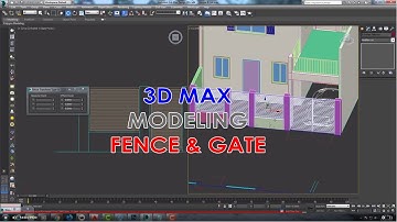 3D Max Tutorials | 3D Modeling and Lumion Rendering - Part 7 - Modeling fence & gate | Tagalog