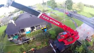 Huge Old Oak Tree Crane dismantle - Arborist Rigging - Part 2 of 4