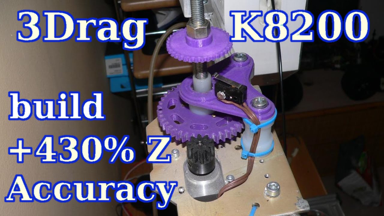 3D printer DIY 3Drag Z central axis zero wobble +430% Accuracy
