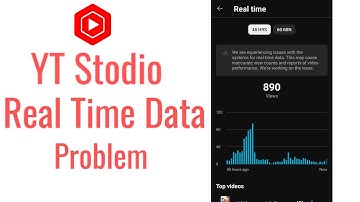 we are experiencing issues with the systems for realtime data yt studio real time data problem