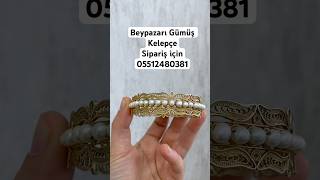 Altın Gümüş Kelepçe Bilezik #gold #ajda #jewelry #hediye #bilezik #altın #diamond #ring #altinkural