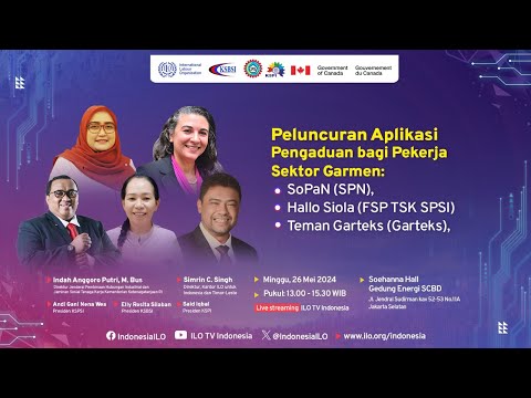 Peluncuran Aplikasi Pengaduan bagi Pekerja Sektor Garmen