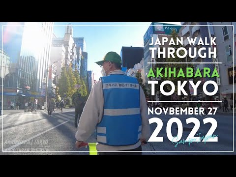 [4K] AKIHABARA with Pedestrian Zone, TOKYO (November 27, 2022) | JAPAN WALK THROUGH