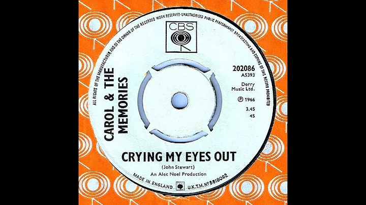 Carol & The Memories - CRYING MY EYES OUT  (1966)