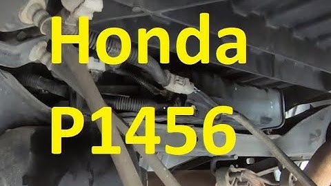 Honda P1456 EVAP Emission Control System Leak Detected (Fuel Tank System)
