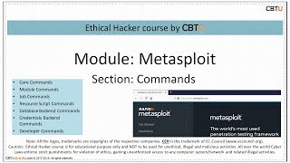 1.5 Metasploit commands