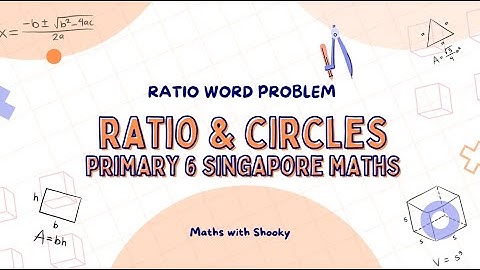 How to solve a Ratio Words and Circles word problem - P6 Singapore Maths