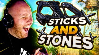 STICKS AND STONES CHALLENGE IN REBIRTH ISLAND...