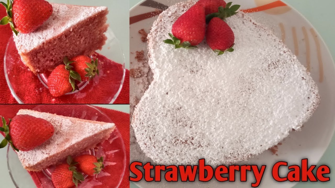 Strawberry Cake Recipe | Fruit Cake by Zaisha's Kitchen