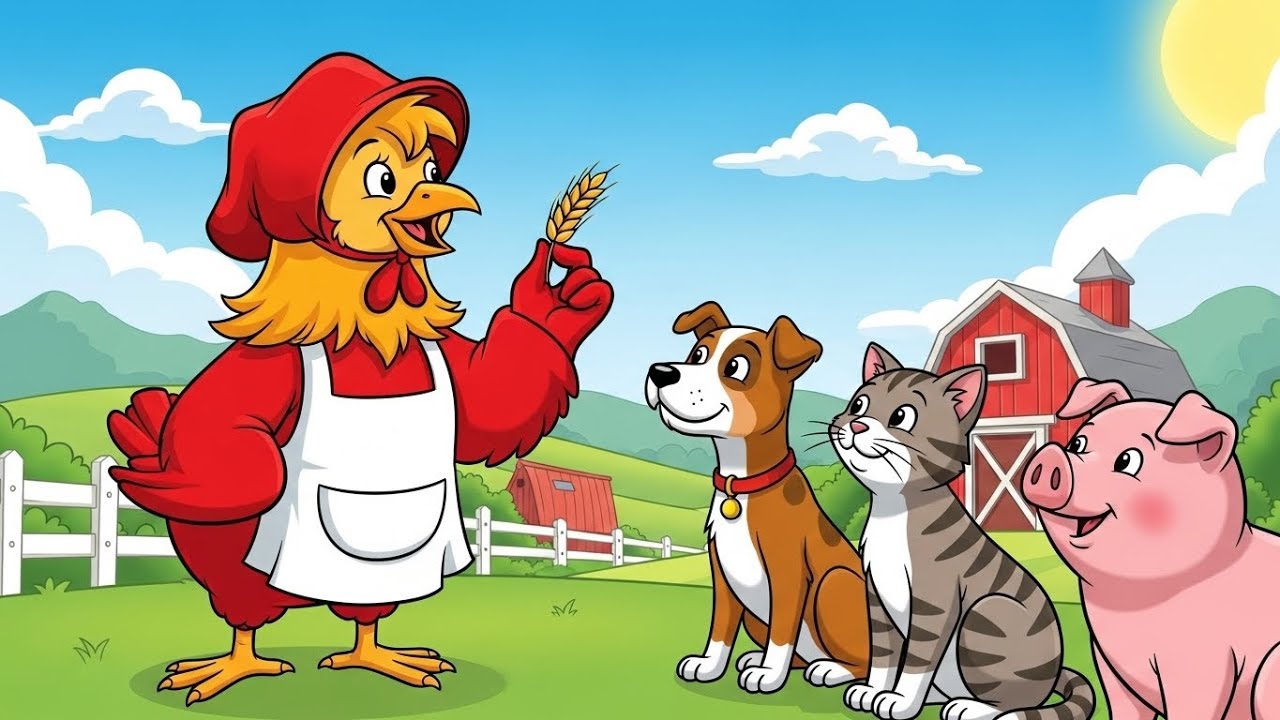 The Little Red Hen Story for Kids | Bedtime Fairy Tale & Moral Story | Little Dream Stories