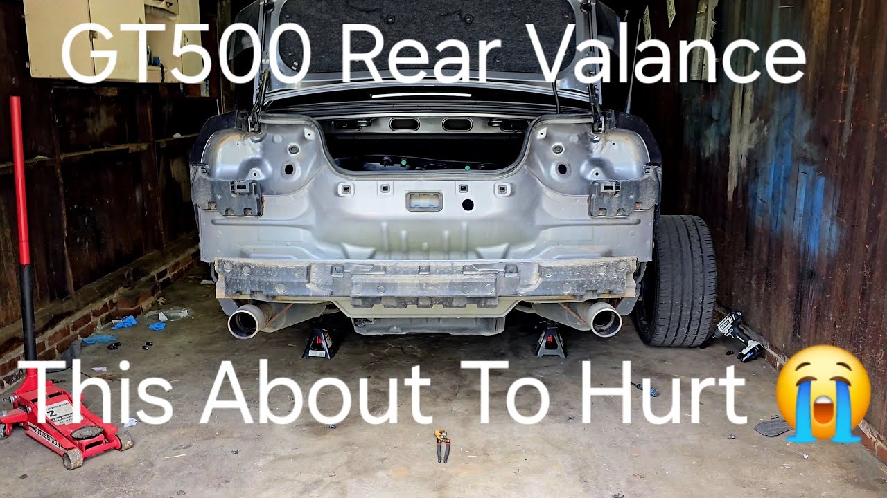 GT500 Rear Valance & Quad Roush Mufflers install!!!! mustanggt 