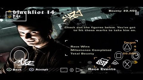 Blacklist 14 [Taz] Part.1 - Need for Speed Most Wanted (Black Edition) [Aethersx2] Android gameplay