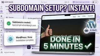 Create Subdomains In Hostinger | Install WordPress | Without Coding Make AI Web