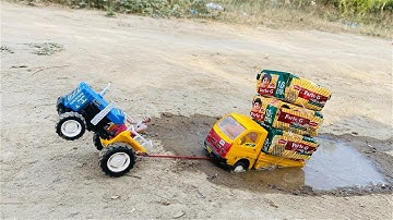 Diy Tractor Stuck In Mud With Parle G. Mini Science project Part 13 || @miniaturemachine